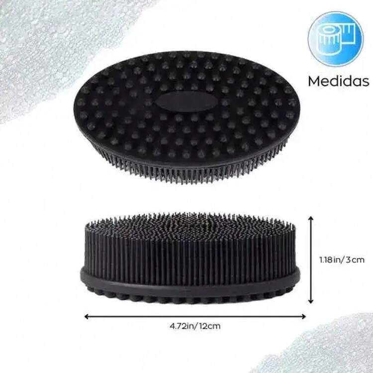 Exfoliating Silicone Body Sponge Brush - Màu be - Xem 7