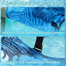 2 Juegos de Hamaca Inflable para Piscina, Silla Flotante con Válvulas Anti-Fuga y Bomba de Aire, Flotadores de Piscina Multiinflables, Flotador de Agua Multiusos para Alberca - Azul y verde - Ver 6