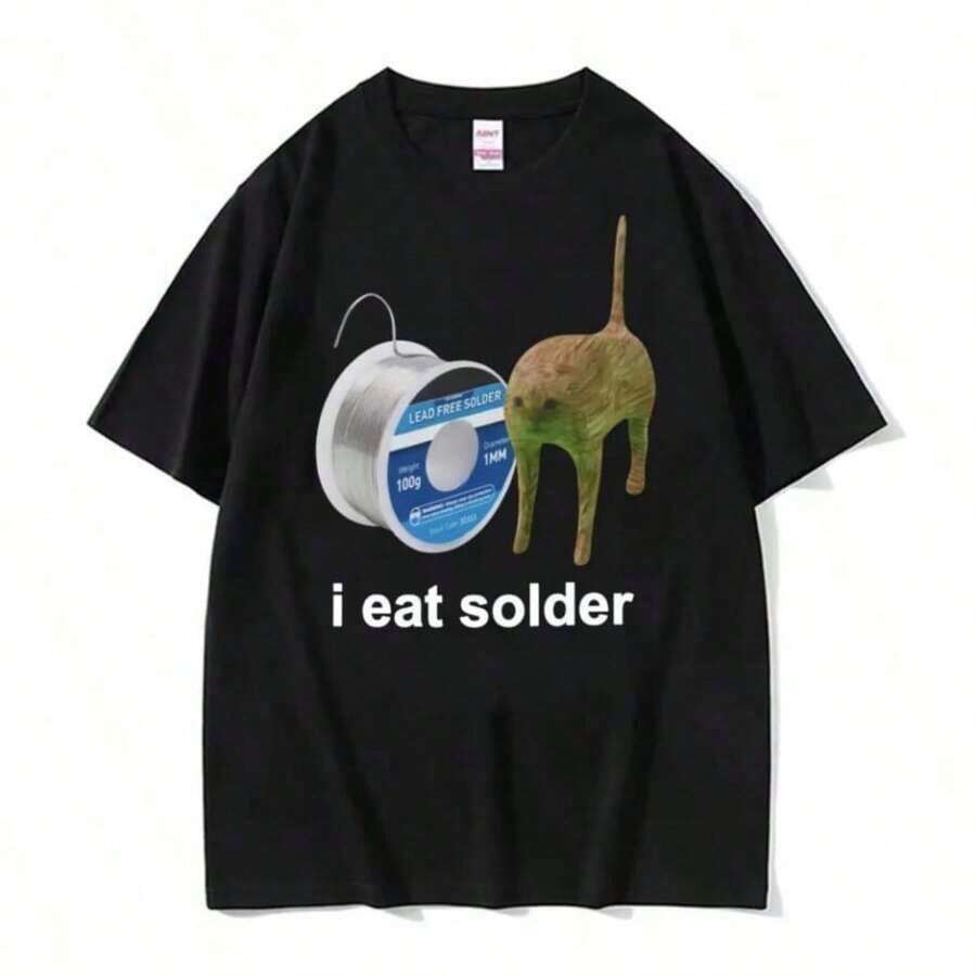 Limited Time Offer, Limited Quantity Available, Flash , Women's Shirts, Women's T-Shirts. Comfortable NEW YORK USA Letter Graphic Versatile T-Shirts, Fashion Loose Casual Sports Crew Neck Short Sleeve Ved Top, Women's Tops - 黑色 - 查看 1