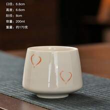 200毫升/7盎司陶瓷杯，饰有可爱的樱花图案，有粉色、绿色和米色可选，适用于公寓、咖啡馆、咖啡店、咖啡吧等场所，可用作陶瓷水杯、冰咖啡杯，可爱小物，伴娘礼物，女士礼物，厨房用品，男士礼物，不带盖隔夜燕麦罐，咖啡杯，新娘礼物，乔迁礼物，伴娘礼物，浓缩咖啡杯 - 彩色 - 查看 17