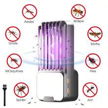 USB Powered Fly Trap And Night Light - Indoor Insect Trap For Mosquitoes, Midges, Fruit Flies With Household, Kitchen, Office Night Light - Multicolor - View 11