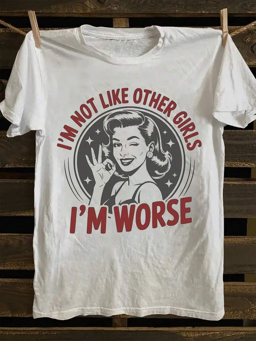 1 camiseta unisex vintage de estilo punk rock oscuro, divertida y peculiar, con estampado de retrato, eslogan y diseño de animales, suave, 100% algodón puro, 180g. - Blanco - Ver 1