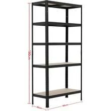 Metal Warehouse Shelving Unit 2In1 5-Tier Garage 180X90X40Cm 750Kg - 1 - View 5