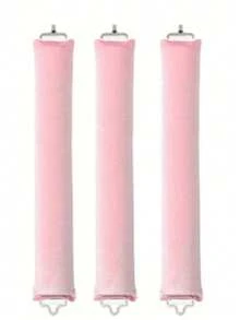 3pcs/Set Women's Heatless Curling Set, Satin Material, Includes Hair Curler, Headband Curler And Electric Curler, Built-In Flexible Metal Wire, Can Be Used During Sleep, High Rebound Rubber Filling, Soft And Comfortable, Suitable For Normal Hair, Create Slouchy Curls, European And American Simple Large Wave Sleep Curling Tool - Multicolor - View 12