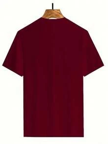 Women's Casual Short Sleeve T-Shirt - Brown With "Beautiful Crazy" Cursive Lettering And Heart Design, Medium Elastic Round Neck, Comfortable For All Seasons, Machine Washable, Cute Short Sleeve Tops, Elegant Casual Wear, Medium Elasticity Fabric - 彩色 - 查看 2