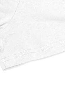 Women's Double-Sided T-Shirt With A Fun Print, Premium Quality, Soft And Stretchy, Round Neck, Casual Style, Suitable For Spring, Summer, Autumn And Winter, Machine Washable, Casual Style (Sizes S-XXL), Women's T-Shirt, Seasonal Fashion Item, Classic Round Neck Design, Non-See-Through Material, Breathable Fabric, Everyday Casual Top For Women, . - 白色 - 查看 5