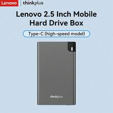 Lenovo Hard Drive Case, 6GBps High-Speed Transmission, Driver Free Design, 2.5-Inch SATA Protocol Portable Hard Drive Enclosure, Fast Heat Dissipation, High-Performance Hard Drive Case, Compatible With Multiple Devices - Grey - View 9