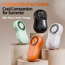 3-Speed Mini Handheld Electric Fan, USB Rechargeable, Portable Compact Fan For Home, Office, Outdoor, Travel, Summer Essential Gift For Women And Girls - Multicolor - View 2