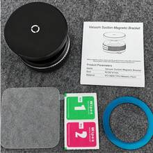 K009 Magnetic Vacuum Car Phone Holder, Intelligent Car Mount 360° Rotation Magnetic Vacuum Adsorption Suction Cup Bracket Car For Gym Kitchen Car Navigation Stand - Multicolor - View 8