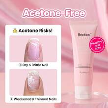 Beetles 50g Nail Polish Remover Cream, Non-Acetone Gentle Formula, Hydrates Moisturizes Nails & Cuticles, Quick Dry, Travel Friendly - Krim Penghapus Kuteks 50g - View 2