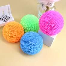 1pc Random Color Spiky Hedgehog Squeeze Ball, Cheese Squishy, Squishy Dumpling, Fidget Toy - Pinch - View 4