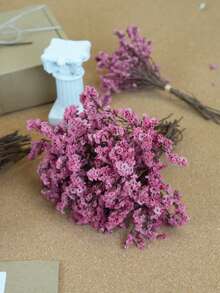 20/50/100/150/300pcs Mini Artificial Baby's Breath & Other Flowers - For Resin Mold Art & Crafts, Ivory White Flower Bouquet For Hair Accessories, Wedding Wreaths, Table Decor, Home Decoration - Pink Crystal Grass - View 7