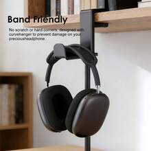 360° Rotating Earphone Holder, Made Of Plastic With Minimalist & Fashion Design, Featuring Cable Management Slot, Scratch-Resistant Curved Hook, Rotatable Earphone Stand And Non-Slip Rotating Storage Rack - Multicolor - View 5