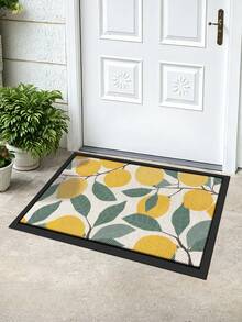 DAJIANG 1pc Lemon Print Multi-Color Doormat, Outdoor Carpet, Kitchen Carpet, Corridor Carpet, Suitable For Bathroom, Kitchen, Outdoor, Indoor, Corridor, Bedroom, Living Room, Bedside, Machine Washable, Easy To Clean, Non-Slip Bottom, Suitable For Bedroom Decor, Japanese And Nordic Style Decor, Bathroom Decor, Decorative Carpet, Bathroom Supplies - Multicolor - View 6