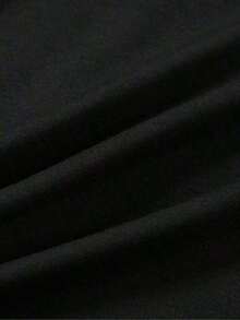 Red. Maglietta Con Stampa Durevole.Strada Casual - Black - View 5