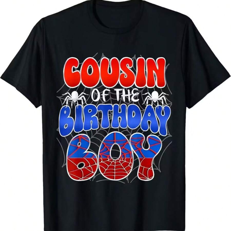 Printed T-Shirt For Men And Women - Black - View 1
