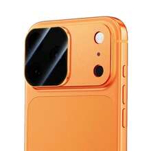 1 pieza Protector de lente de cámara con textura de metal mate, película de lente integrada AR+AF anti-reflejo, HD anti-deslumbramiento, a prueba de golpes y polvo, sin pérdida de calidad de imagen, compatible con iPhone 17 Pro/17 Pro Max, filtro de teléfono, protector de lente magnético ARAF - Película para lentes magnéticas - Ver 5
