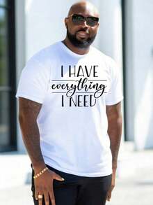 20 Sets Of 2 Matching T-Shirts For Couples, "I Have Everything I Need." | Valentine's Day Gift, Matching Valentine's Day Couple T-Shirts, Couple T-Shirts, Husband T-Shirts, The Best Gift For Women And Men At Christmas. | Regular Fit, Crew Neck, Medium Stretch, Men's Summer Set - 魏斯 - 查看 11