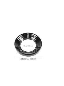 1 cái tấm chắn bếp tráng men, chân đế chống trượt cho bếp ga, tấm chắn gió đa năng cho bếp ga, phụ kiện gia đình - màu đen - Xem 10
