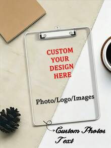 Customizable Picture Clipboard ,Suitable For All Four Seasons, Acrylic A4 Folder With Customizable Picture Clipboard – Personalized Exam Paper Organizer And Scrapbook Board, Back-To-School Supplies, Teacher's Day Gift, Essential Office & Classroom Item, Sketching Writing Hardboard - Multicolor - View 1