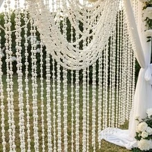 4pcs Acrylic Bead Curtain, Tassel Hanging Partition Decor For Room, Window, Doorway, Wedding, Total Length 4m/157.48 Inches - Multicolor - View 10