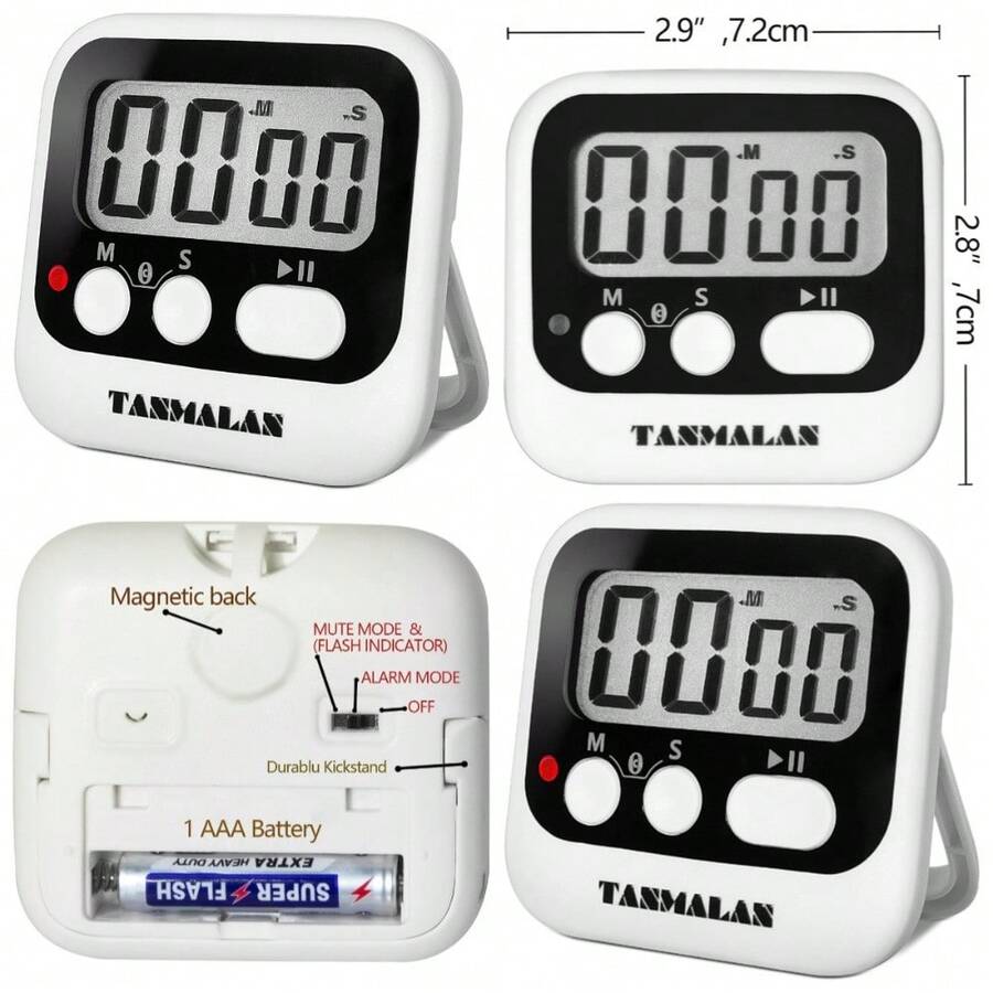 Temporizador de cocina digital magnético con pantalla grande - Fácil de usar - 1 - Ver 1