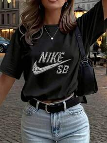 Women T-Shirts - 黑色 - 查看 6