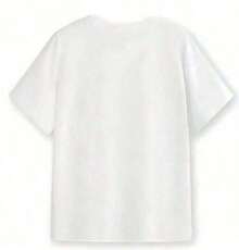 A Set Of Printed T-Shirts (More Than 3 Pieces) With A Modern And Stylish Design, Suitable For Everyday Wear And Lounging At Home. The Women's Short-Sleeved, Crew-Neck T-Shirt Is Made Of 100% Cotton, Making It Soft And Comfortable To Wear In Spring, Summer, Autumn, And Winter. It's Widely Used For Fitness Workouts, Daily Wear, Vacations, School, Office, Conferences, And Other Suitable Occasions. T-Shirts For Men And Women, Summer T-Shirts. Black, White - 白色 - 查看 2