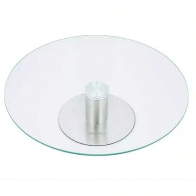 1-laags schaal, glas - staal Ø30cm Kinghoff