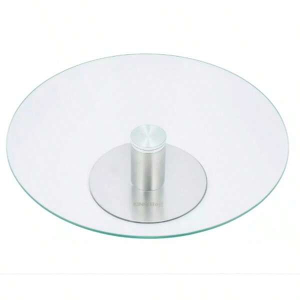 1-laags schaal, glas - staal 30cm Kinghoff