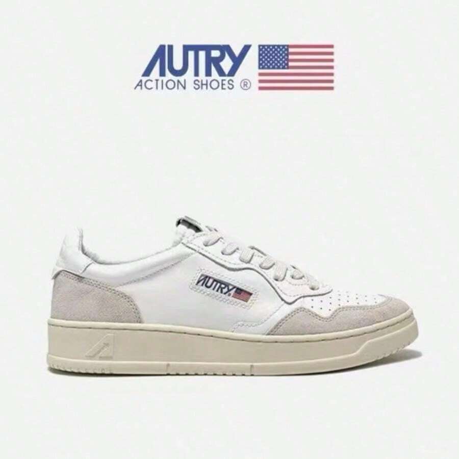 White Vintage Distressed Full Grain Leather Breathable Thick Sole Shoes, American College Style Minimalist Commuter Campus Daily Height-Increasing Sneakers - White - View 1