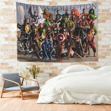 1pc Classic M Arvel Superheroes Timeless Collection Tapestry Avengers S Pider-Man Wolverine I Ron Man Group Photo Living Room Bedroom Wall Hanging Decor Boys Room Gaming Room Game Room Scene Layout Anime Fans Gathering Photography Background Dorm Aesthetic Art Wall Hanging Table Backdrop - Nhiều màu - Xem 5