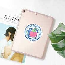 1 Stück Anti-Sozial Schmetterling Aufkleber, Aufkleber für Laptops, Wasserflaschen, Planer, Notizbücher, Kindles und für alle, die sozial selektiv, emotional müde oder einfach gerne alleine sind - Verschiedenfarbig - Übersicht 7