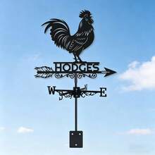 Colorful Rooster Metal Weathervane, Outdoor Yard Decor, Rust-Resistant Durable Wind Direction Indicator, Ideal Gift For Independence Day, Christmas, Holidays - A - View 13
