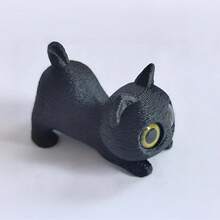 Bộ 5 tượng mèo Kawaii mắt to mini bằng nhựa resin đen trắng, trang trí bảng điều khiển ô tô, phụ kiện nội thất xe hơi, đồ trang trí động vật hoạt hình, tượng mèo dễ thương, quà tặng cho người yêu mèo, quà sinh nhật Giáng sinh Năm mới - Nhiều - Xem 18