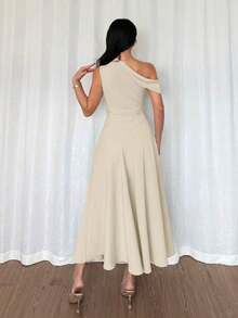 Women Midi Dresses - Café - View 8