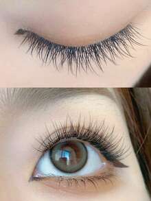 120 piezas de pestañas segmentadas, sin necesidad de pegamento, pestañas postizas 3D de visón sintético, hechas a mano DIY con textura natural rizada y suave, estilo único, reutilizables, adecuadas para uso diario, boda, cita, fiesta, festival de música - Ver 3