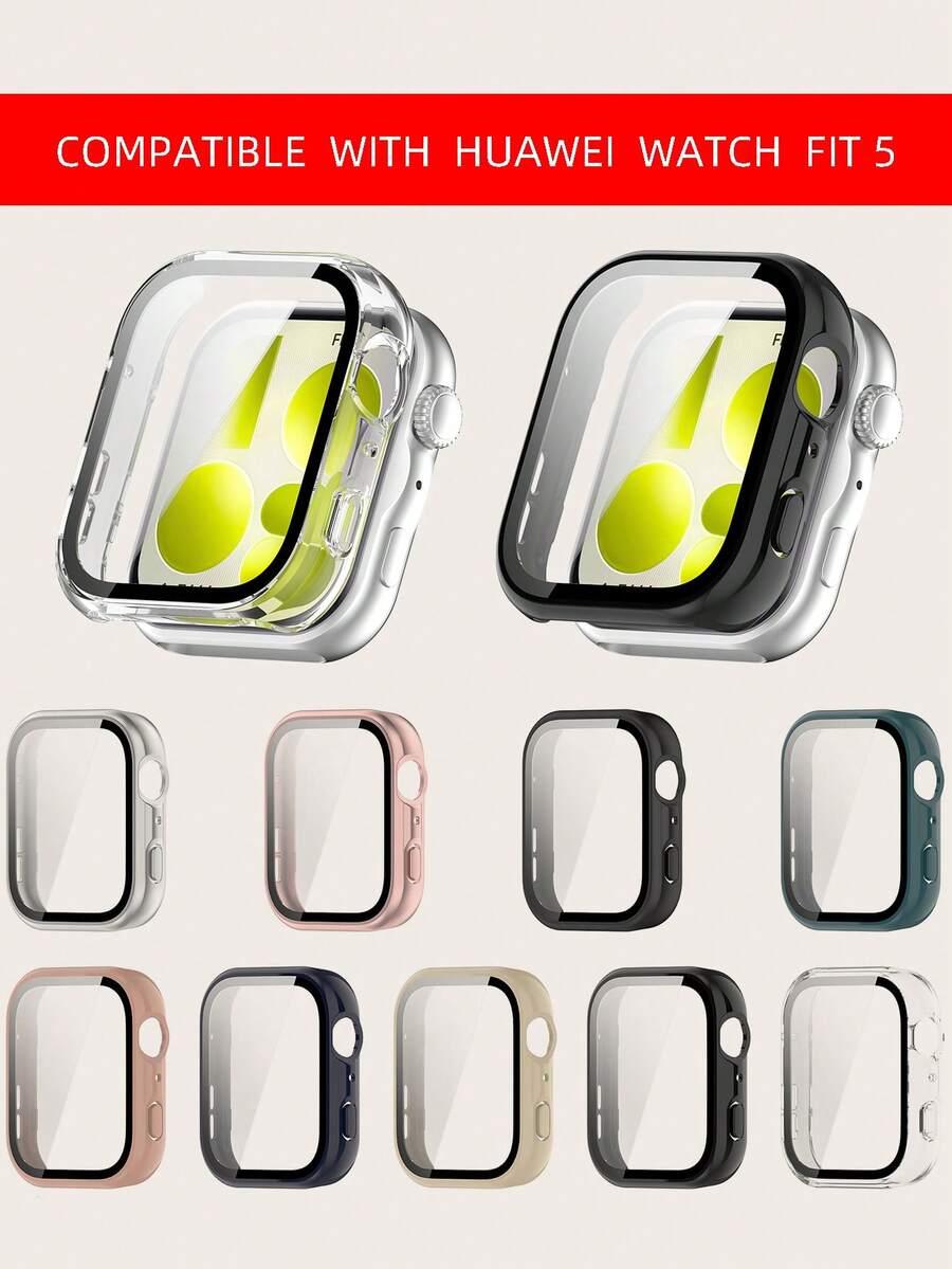 1 buah Casing & Pelindung Layar Unisex All In One Full Cover PC Protective Case Kompatibel dengan Aksesori Smartwatch Watch Fit 5 - Watch Fit 5 - View 1