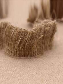 1/2 Roll DIY Jute Rope Tassel Mesh Linen Woven Decorative Ribbon, 196.85 Inches/16.4 Feet Long, Handmade Easter Decoration Ribbon - Multicolor - View 5