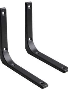 2 piezas/4 piezas Soporte triangular de metal de 6 pulgadas, marco triangular de soporte para estantes, adecuado para diferentes paredes/escritorios, flexible para crear estantes de almacenamiento, ideal para inquilinos, entusiastas de la organización del hogar, esencial para el almacenamiento, se puede usar como estantería de pared, estante de especias de cocina, estante de plantas de balcón, soporte de llaves de entrada - A - Ver 9