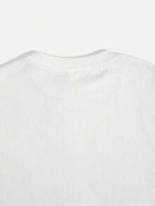 Short-Sleeve Graphic Tee With A Loose Fit And Skeleton Hand Gesture Print, Y2K Aesthetic Grunge Streetwear For Women, Casual Cotton Summer Top For Bold Fashion Lovers, Punk Rock Style Tee For Everyday Wear And Going Out, Unique Design For Men And Women. 100% Cotton - 白色的 - 查看 5