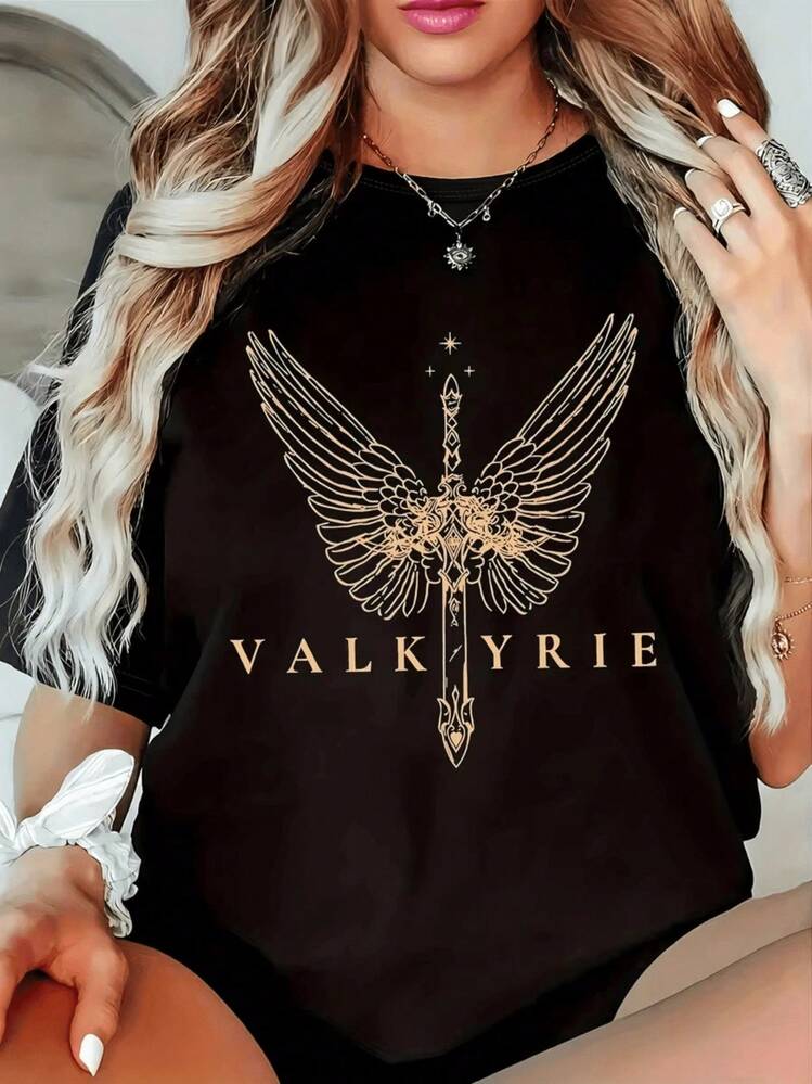 1 Piece Vampire Hello Brother Graphic T-Shirt - Mystic Falls Silhouette, Soft T-Shirt For TV Series Fans, Gift For Women, 180g 100% Cotton - Đen 8 - Xem 11