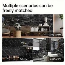 16pcs Marble Pattern Wall Stickers, Self-Adhesive Waterproof Decorative Stickers For Home Decor - A - View 7