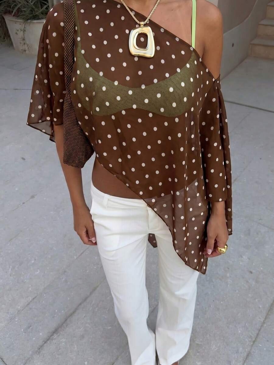(Estilo ligero) Cubre-todo transparente de punto sin mangas y corto sexy para mujer, adecuado para primavera/verano, viajes, vacaciones y playa, nuevo diseño calado