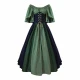 Green Patchwork Dress