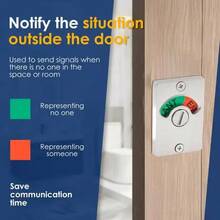 Is Locks, Bathroom Indicator, Shower Screen, Door, Silver Lock - 1 - View 7