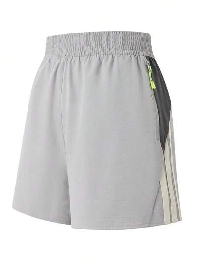 Adidas Women's Casual Zipper Pocket Summer Sports Shorts