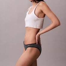 Calvin Klein Ideal Cotton Bikini QD5126 Underwear  Women  Panties - Hairline Stripe Shoreline - 查看 4