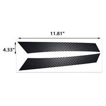 Front Side Fender Vent Overlays Vinyl Decal, Fender Air Flow Vent Outlet Sticker Trim Compatible With Subaru WRX STI 2015-2021 Carbon Fiber Pattern - 碳纖維風格下部 - 查看 2