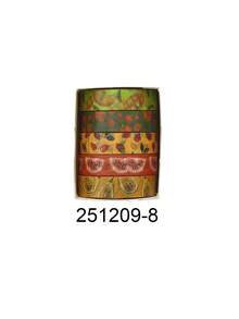 Set de 5 rollos/caja de cinta washi deliciosa con temática de frutas, diseños de estampados de diferentes frutas, cinta decorativa adecuada para hacer diarios DIY, scrapbooks, tarjetas y decoración de cajas de regalo - Multicolor - Ver 16